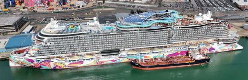 cruise ship at Southampton port