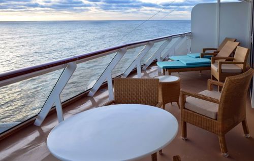 balcony of premium cruise