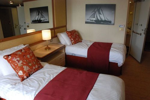 sample cabin room on a cruise